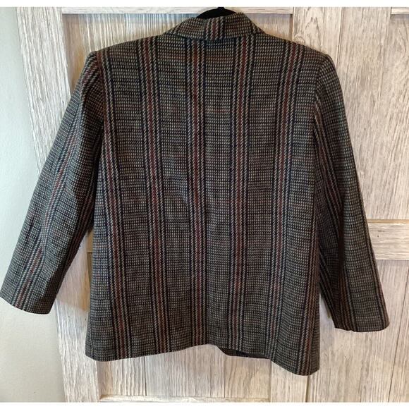 Women's RADCLIFFE By Sag Harbor Multi Color Patterned Blazer Size 12P - Picture 5 of 6